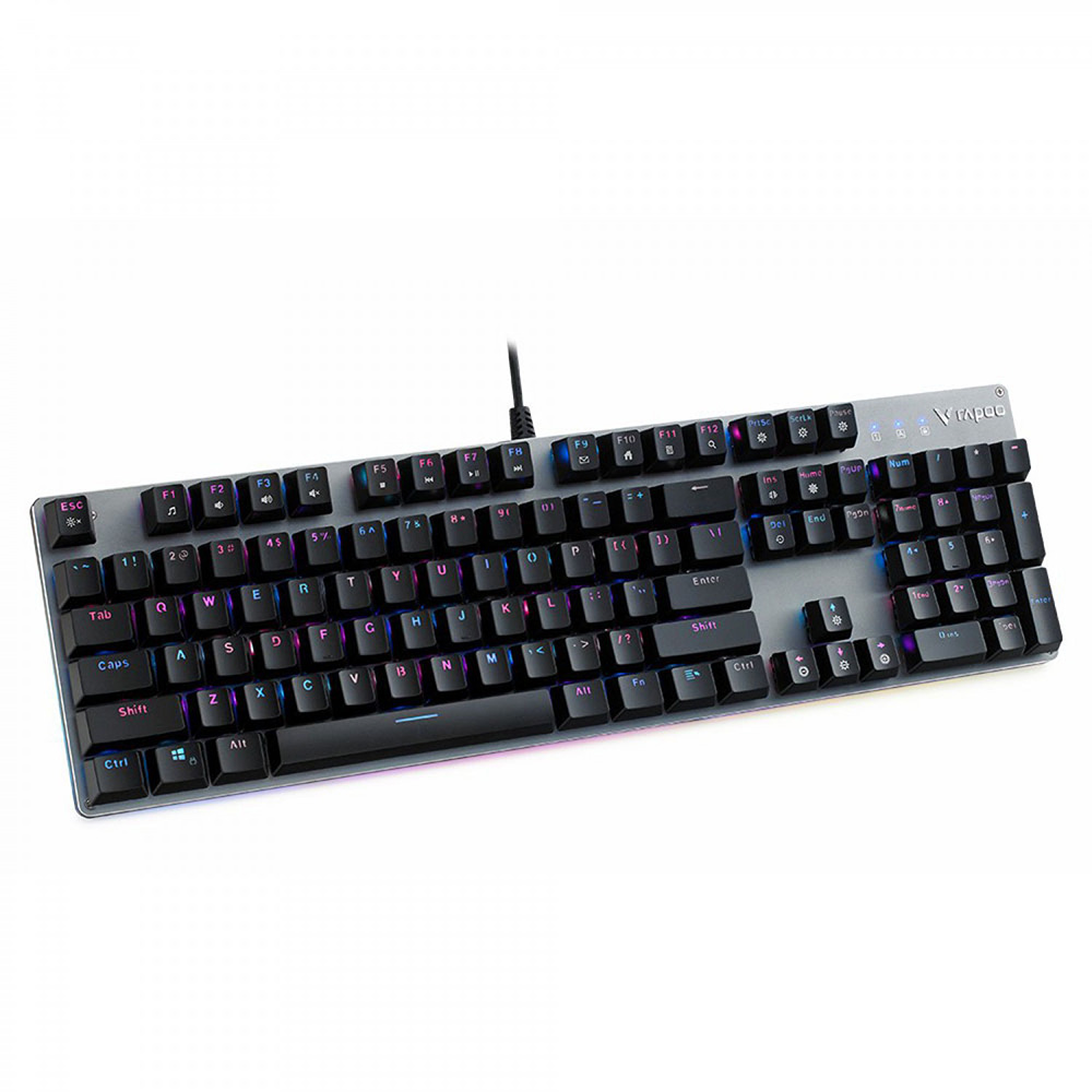 کیبورد با سیم گیمینگ رپو مدل V520 RGB ALLOY
