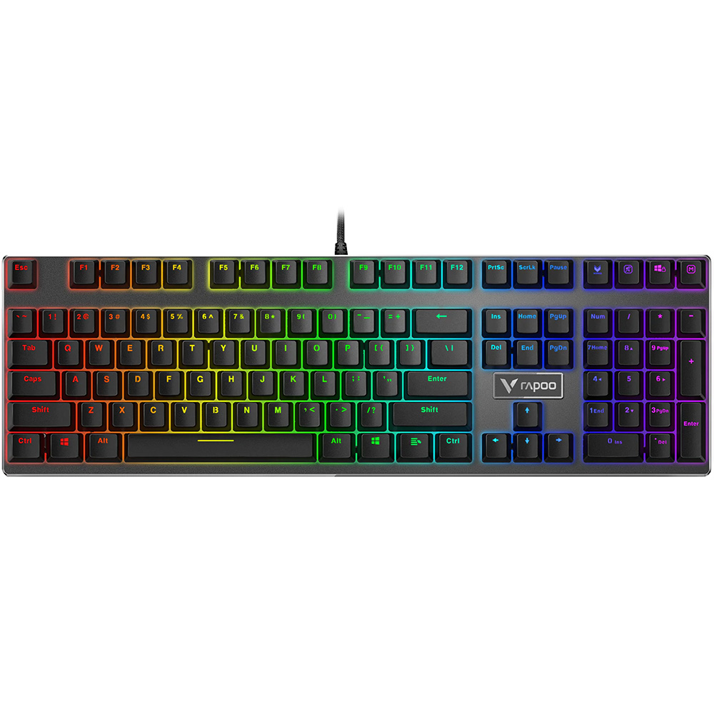 کیبورد با سیم گیمینگ رپو مدل V700 RGB ALLOY