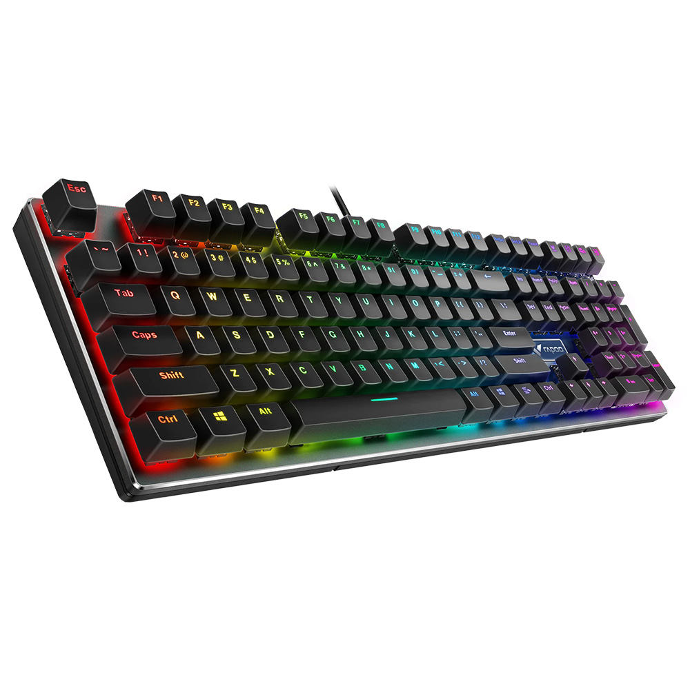 کیبورد با سیم گیمینگ رپو مدل V700 RGB ALLOY