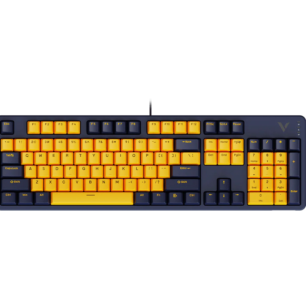 کیبورد با سیم گیمینگ مکانیکال رپو مدل V500 PRO 2024