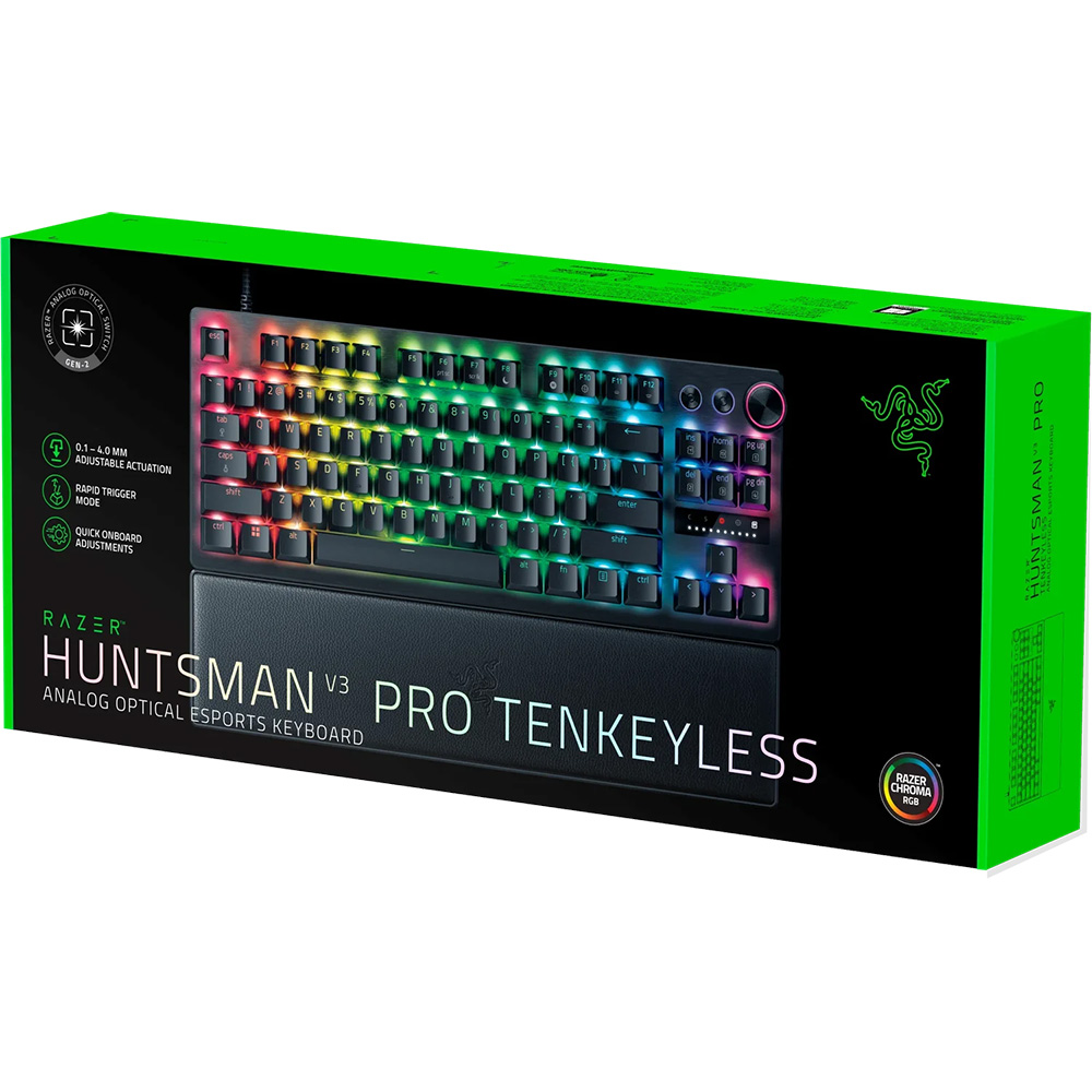 کیبورد با سیم گیمینگ ریزر مدل Huntsman V3 Pro TKL