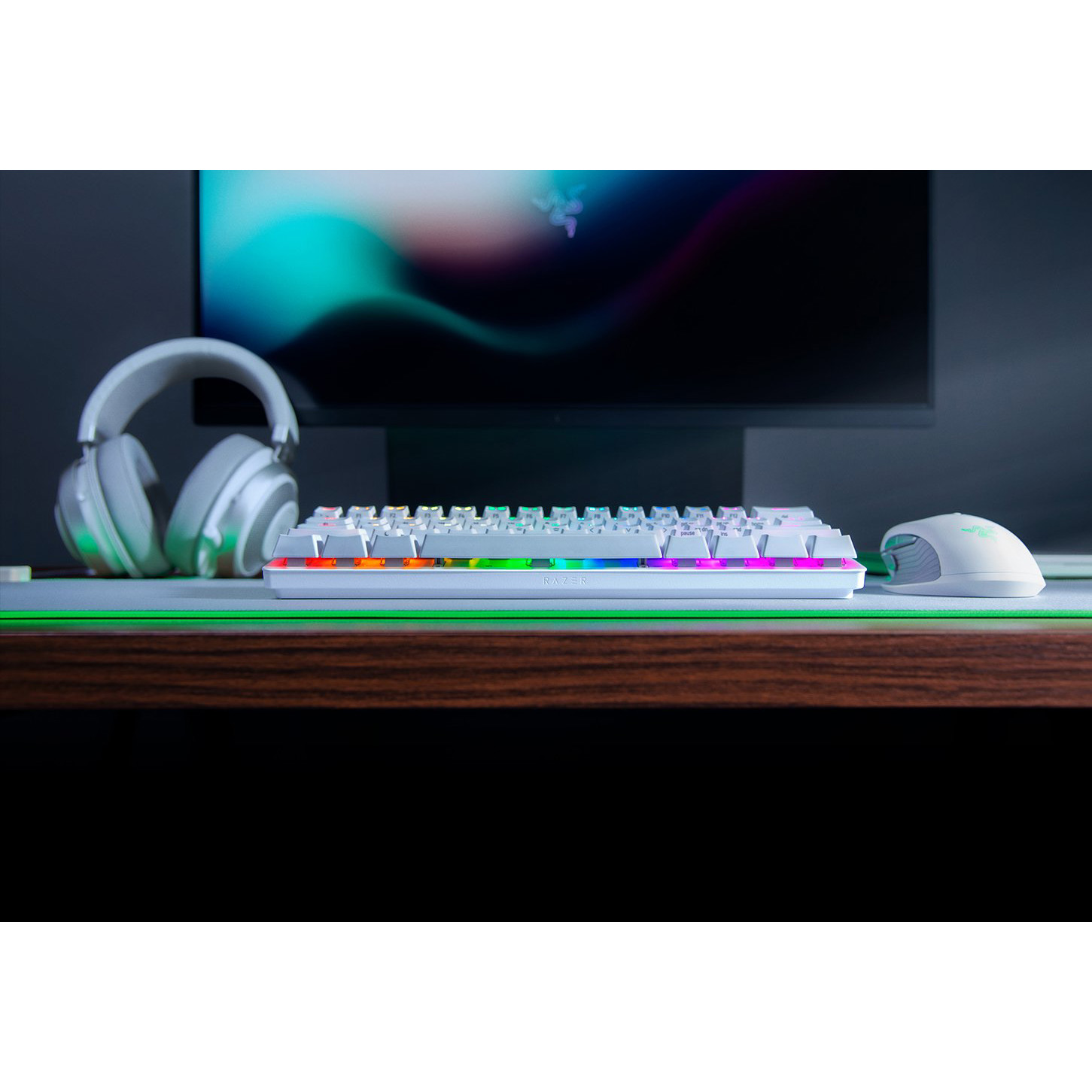 کیبورد با سیم گیمینگ مکانیکال ریزر مدل HUNTSMAN Mini