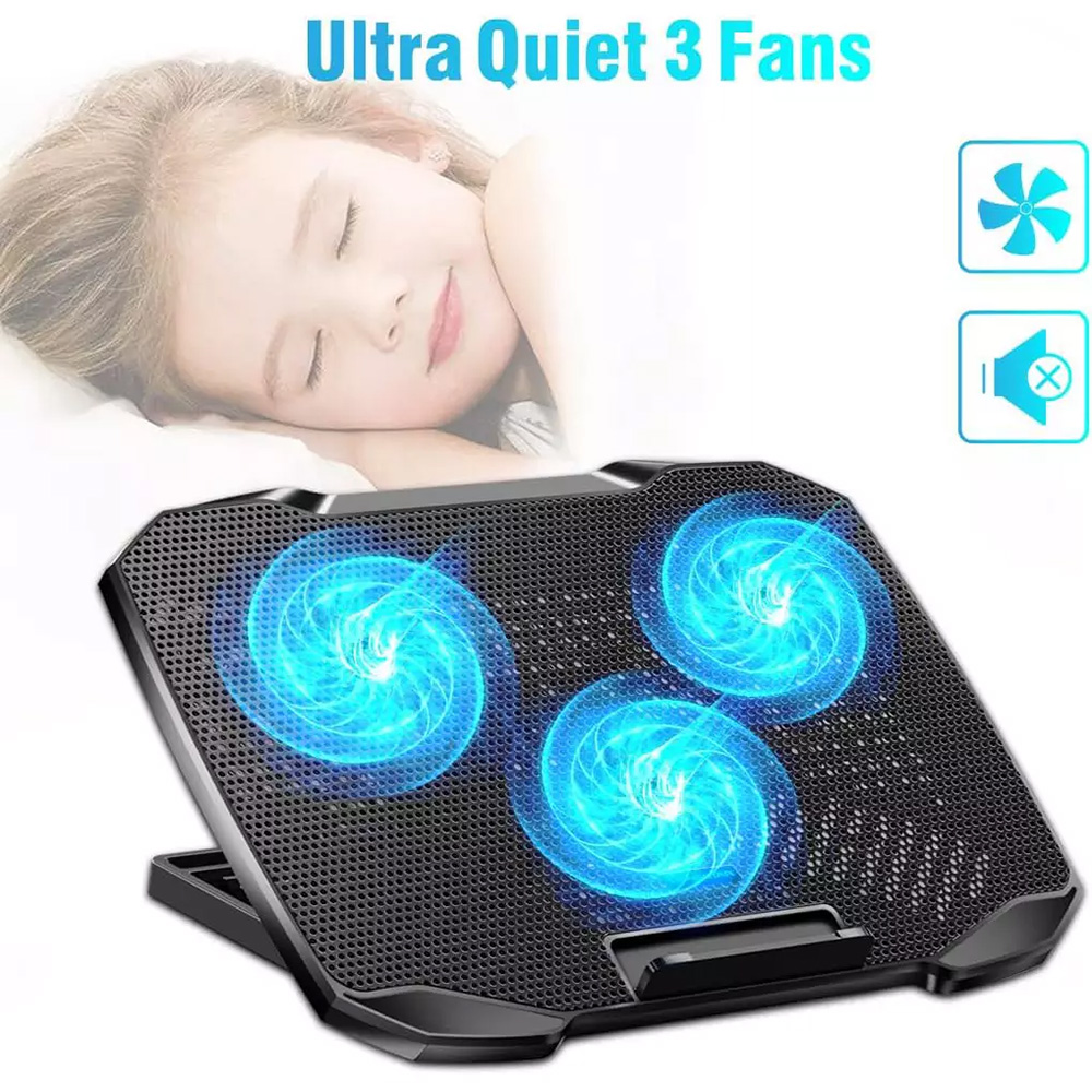 خنک کننده لپتاپ گیمینگ کول کلد مدل F2 plus 3 fan