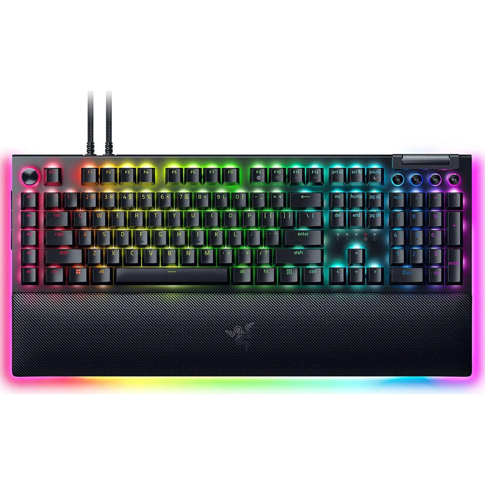 کیبورد با سیم گیمینگ مکانیکال ریزر مدل BlackWidow V4 Pro