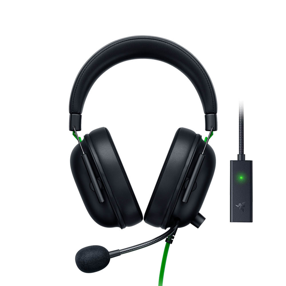 هدست با سیم گیمینگ ریزر مدل Blackshark V2 + USB