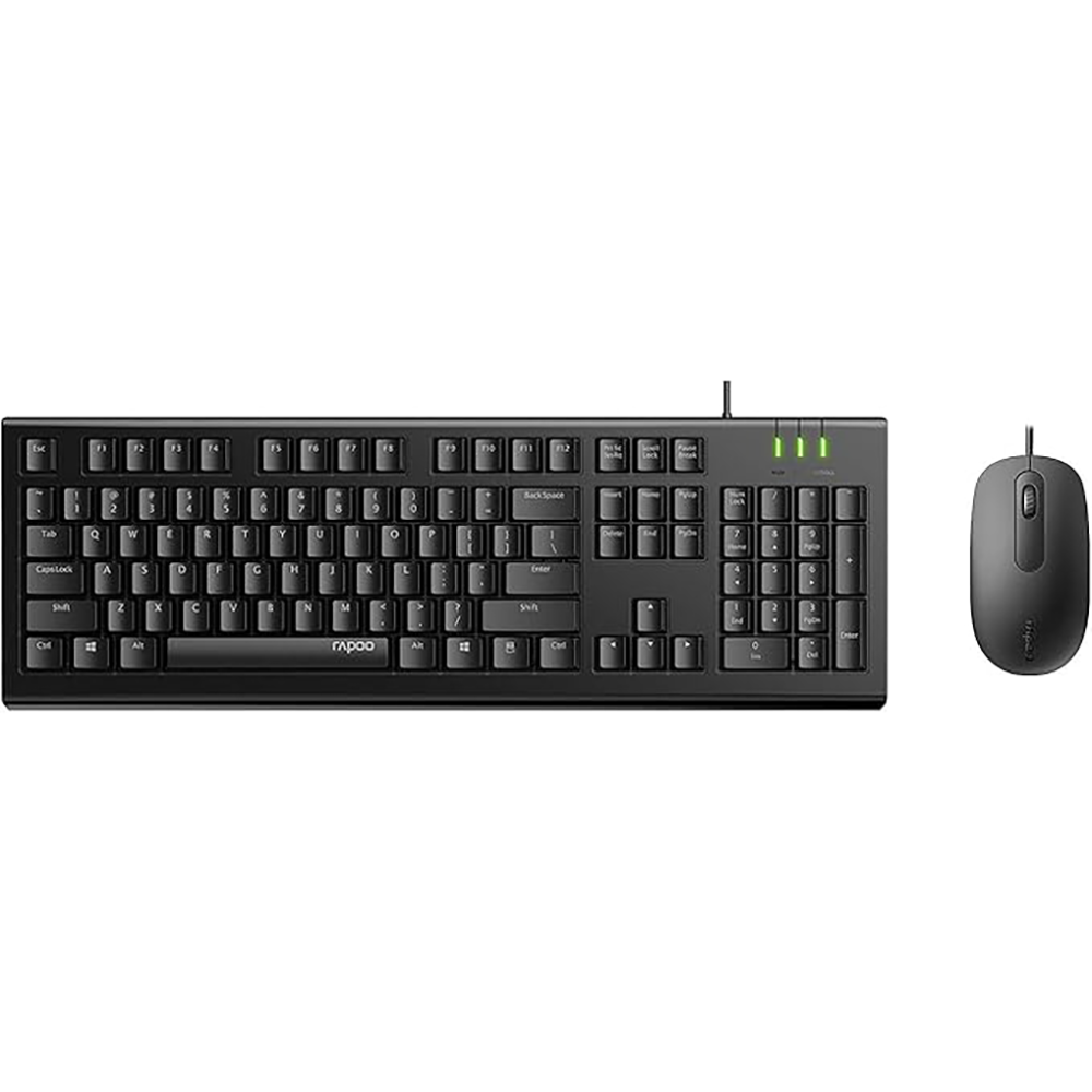 ست ماوس و کیبورد با سیم رپو مدل X120 pro