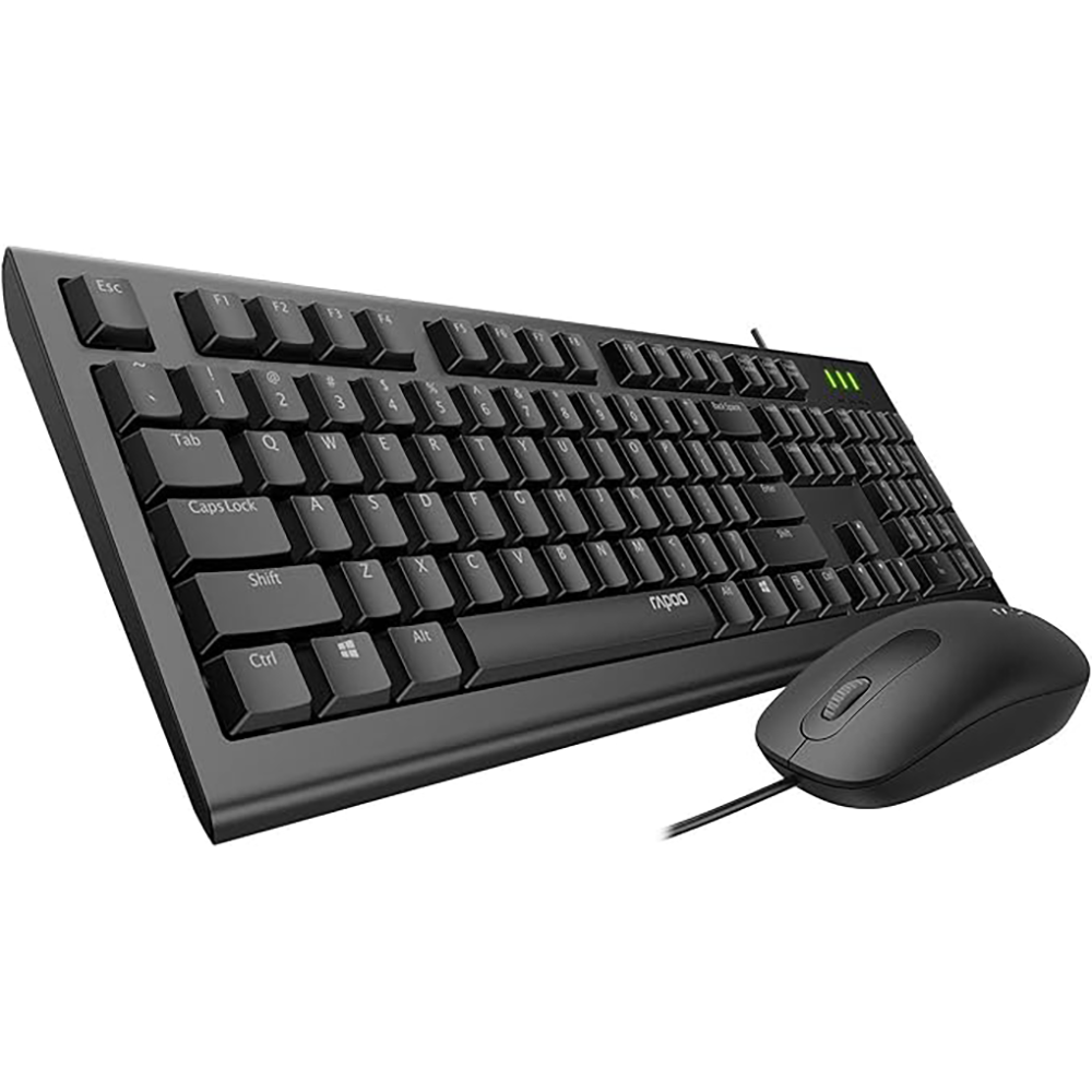 ست ماوس و کیبورد با سیم رپو مدل X120 pro