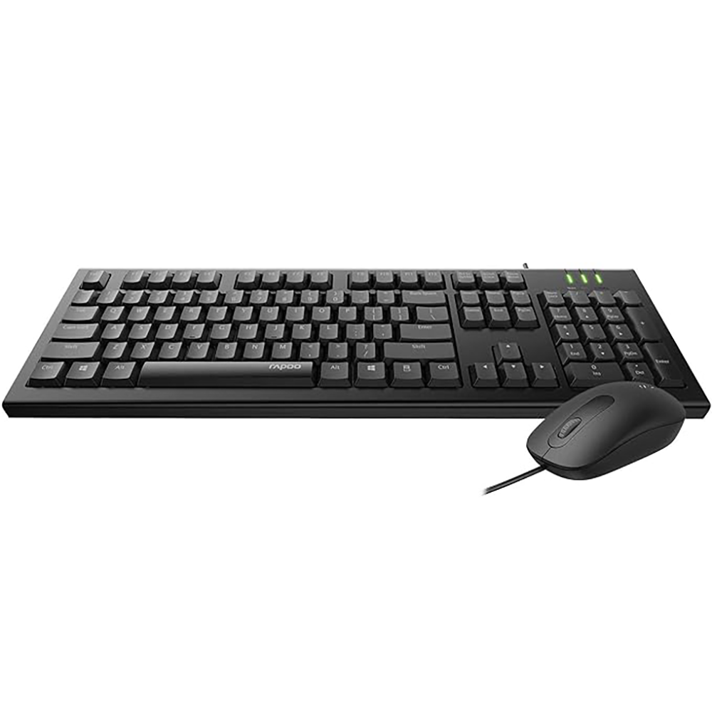 ست ماوس و کیبورد با سیم رپو مدل X120 pro