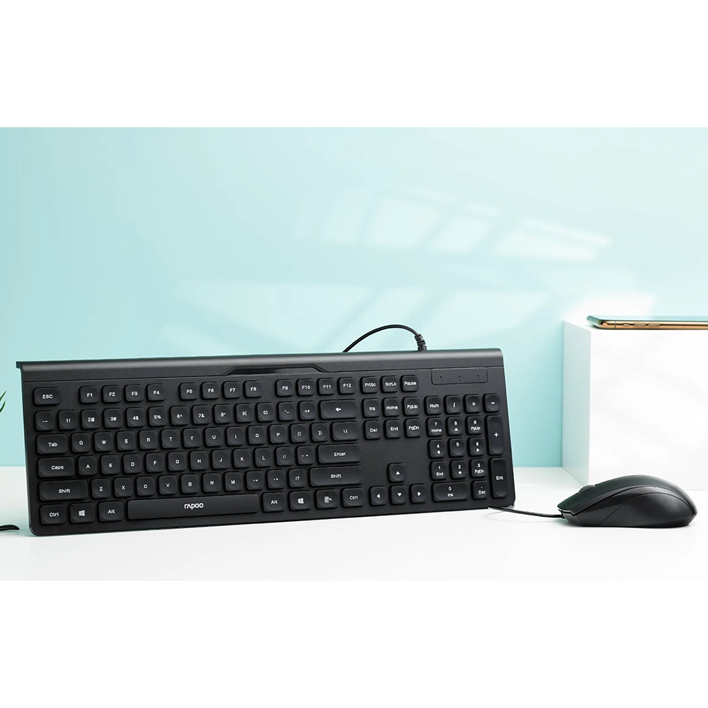 ست ماوس و کیبورد با سیم رپو مدل Nx2100