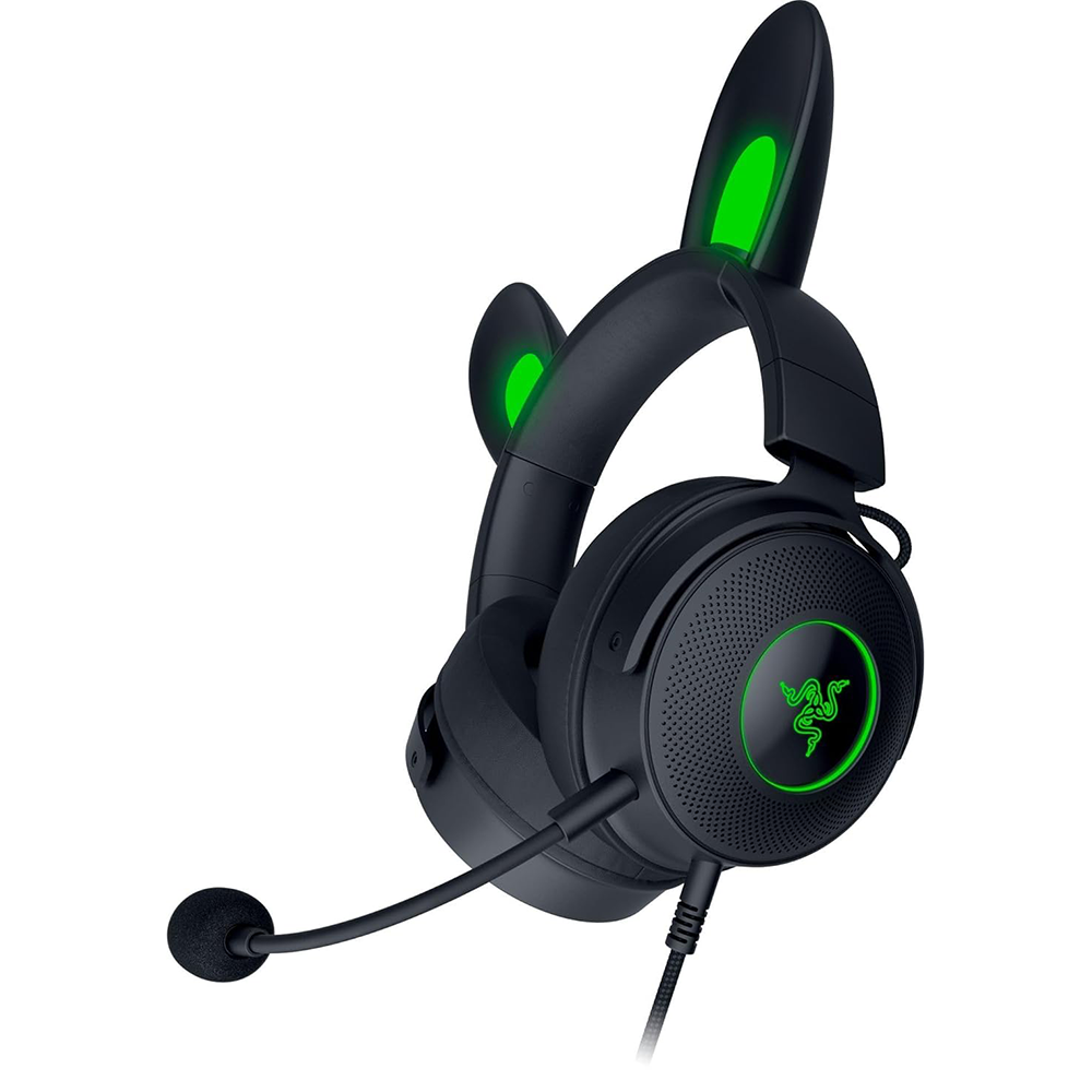 هدست با سیم گیمینگ ریزر مدل Kitty Edition V2