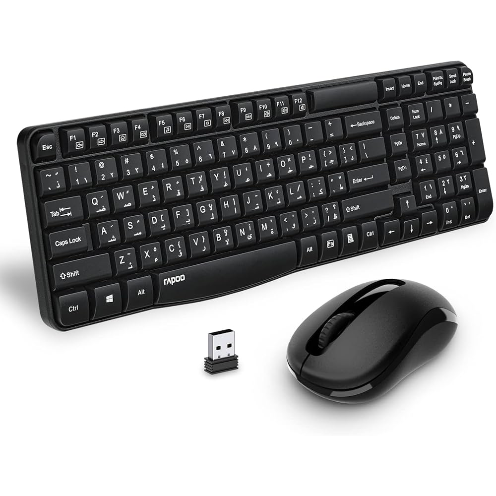 ست ماوس و کیبورد بی سیم رپو مدل X1800 pro