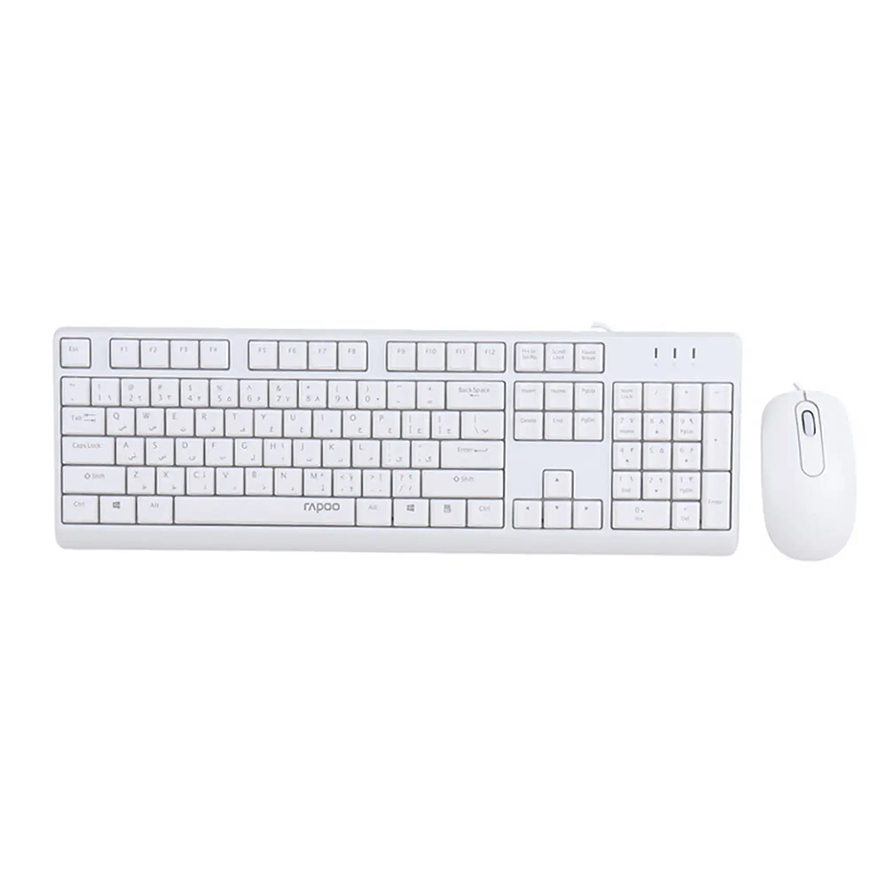 ست ماوس و کیبورد با سیم رپو مدل X130 pro