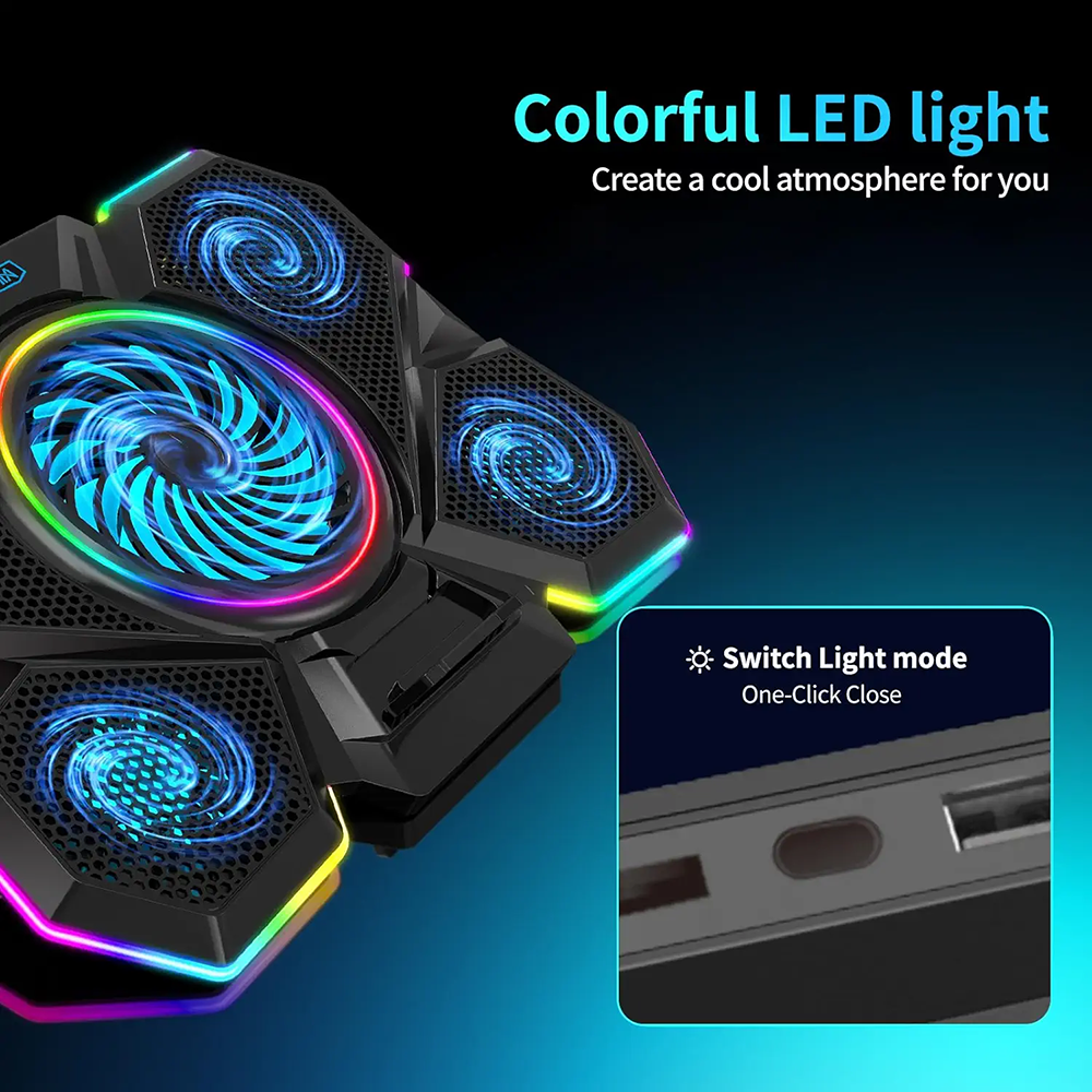 خنک کننده لپتاپ گیمینگ کول کلد مدل F13-1