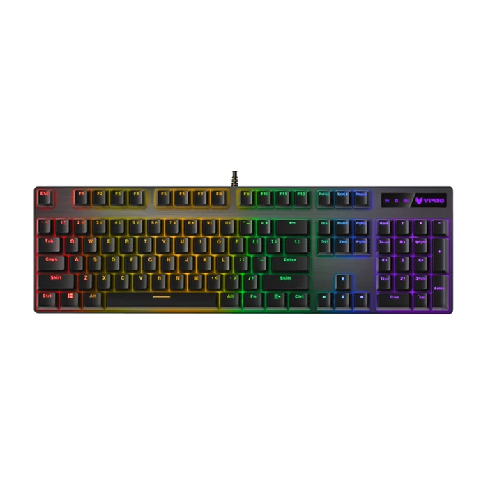 کیبورد با سیم گیمینگ مکانیکال رپو مدل V500 RGB