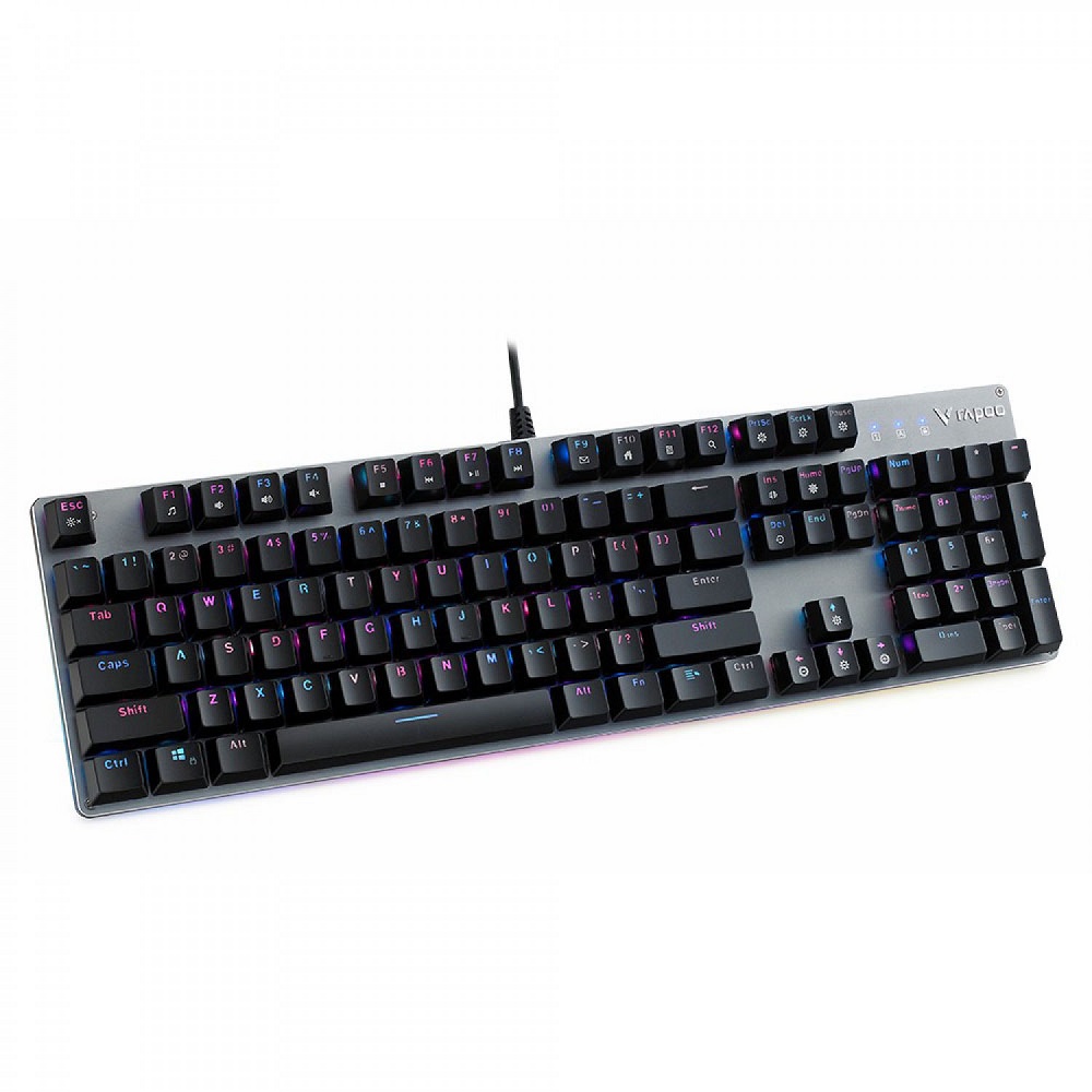 کیبورد رپو گیمینگ سیم دار مدل V520 RGB Alloy
