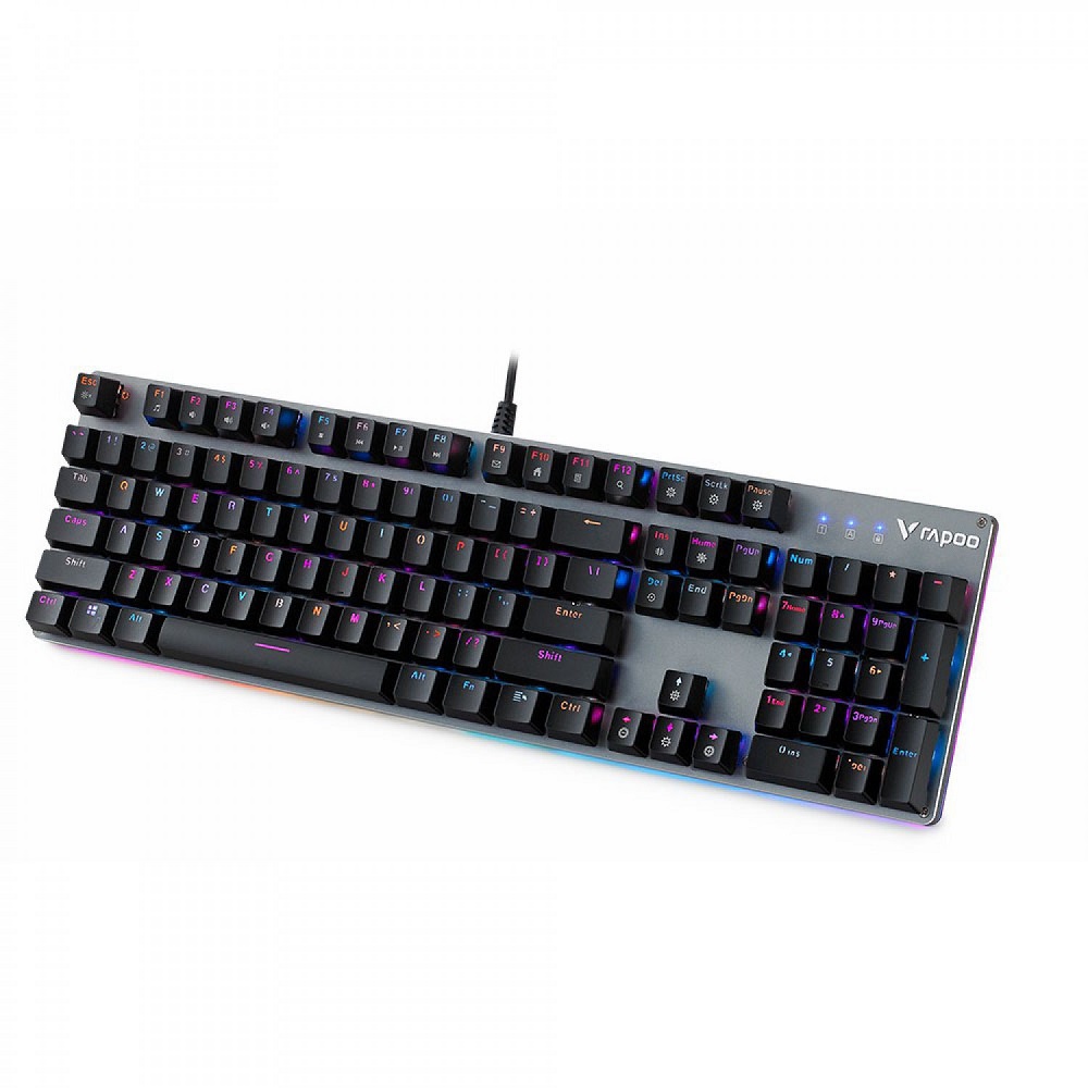 کیبورد رپو گیمینگ سیم دار مدل V520 RGB Alloy
