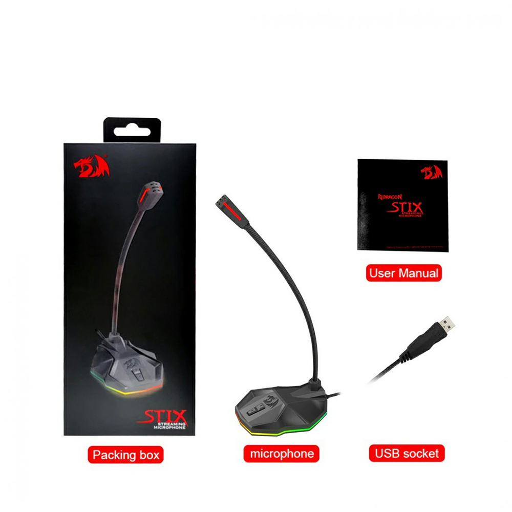 میکروفون ردراگون گیمینگ سیم دار مدل Stix GM99