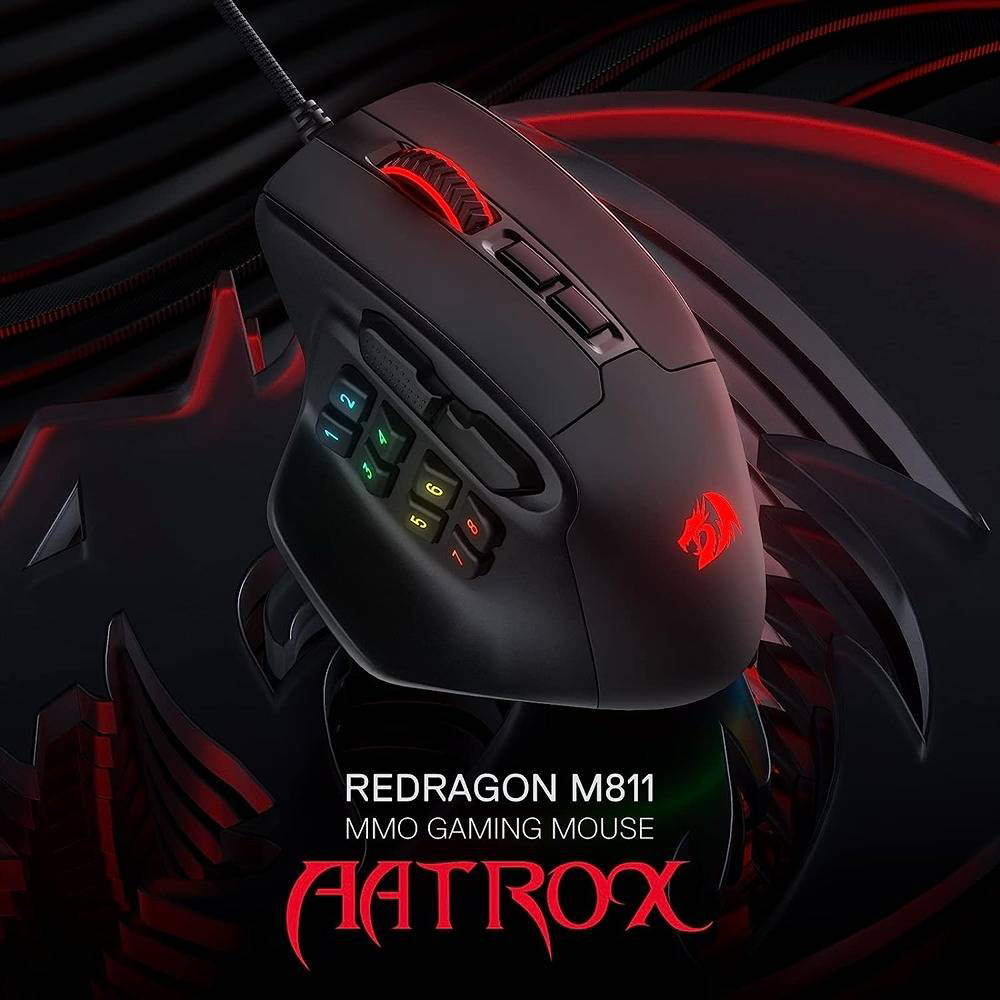 ماوس ردراگون گیمینگ سیم دار مدل Aatrox M811 RGB