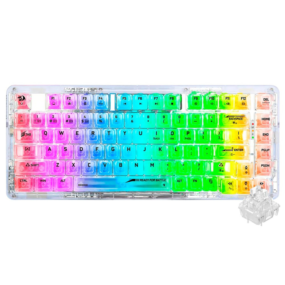 کیبورد ردراگون گیمینگ بی سیم مدل ELF K649CT RGB PRO