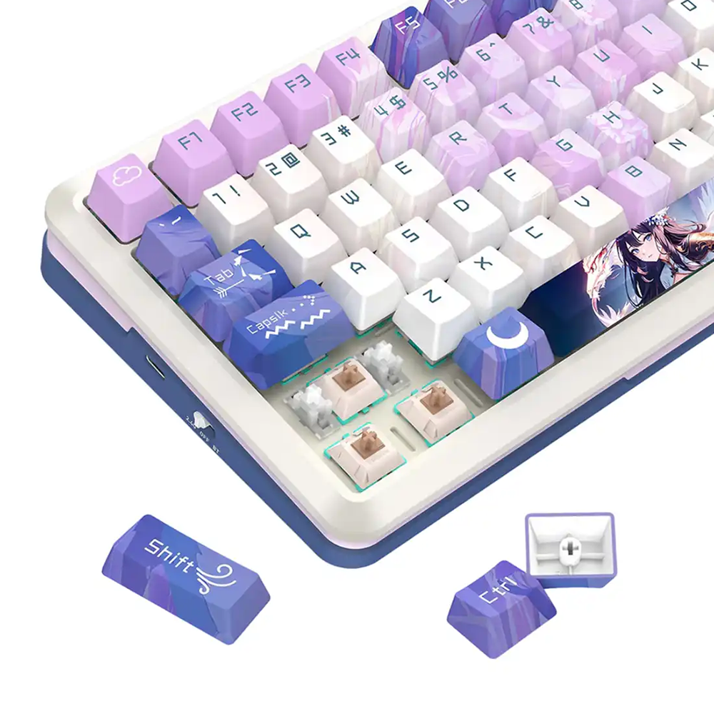 کیبورد ردراگون گیمینگ بی سیم مدل Flekact K708AK RGB PRO
