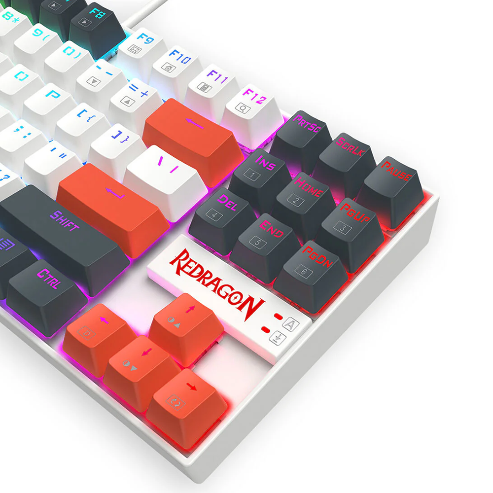کیبورد ردراگون گیمینگ سیم دار مدل Kumara K552WLR RGB