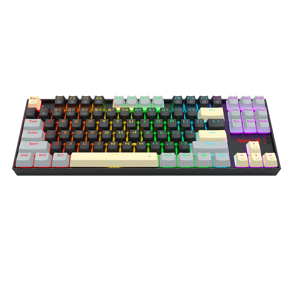 کیبورد ردراگون گیمینگ سیم دار مدل Kumara K552LGY RGB