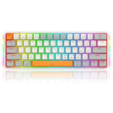 کیبورد ردراگون گیمینگ سیم دار مدل Akali K642 WGO RGB