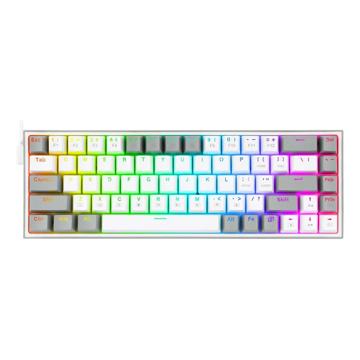 کیبورد ردراگون گیمینگ سیم دار مدل Castor K631 WG RGB