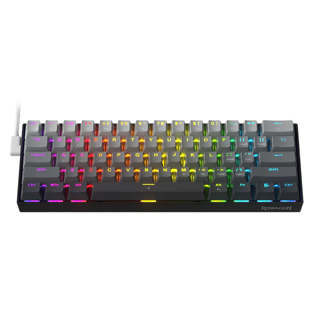 کیبورد ردراگون گیمینگ سیم دار مدل Fizz K617 GGB RGB M