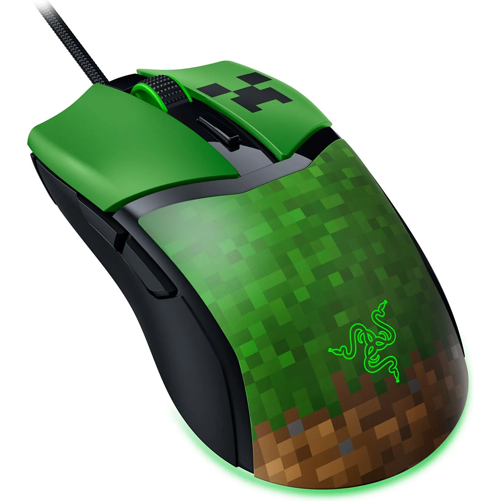 ماوس ریزر گیمینگ سیم دار مدل Cobra Minecraft Edition