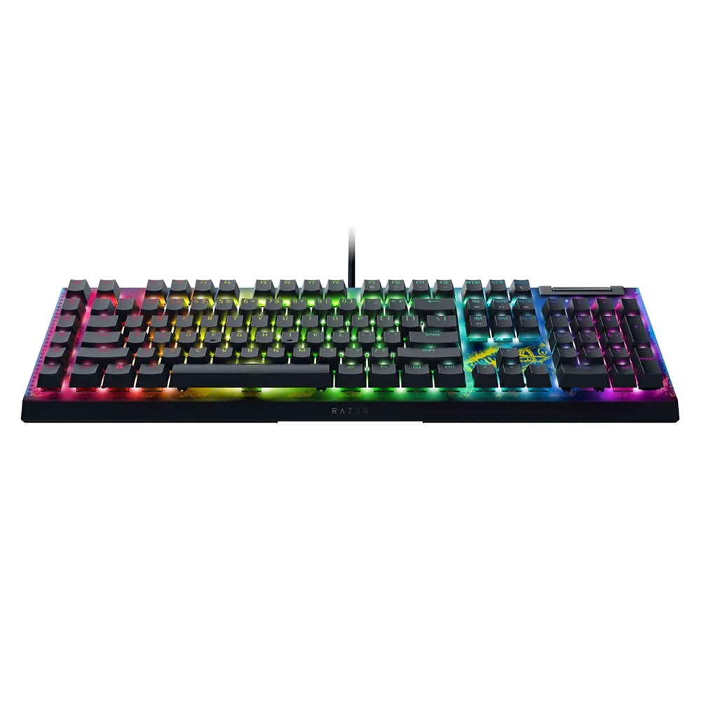 کیبورد ریزر گیمینگ سیم دار مدل BlackWidow V4 X Fortnite Edition